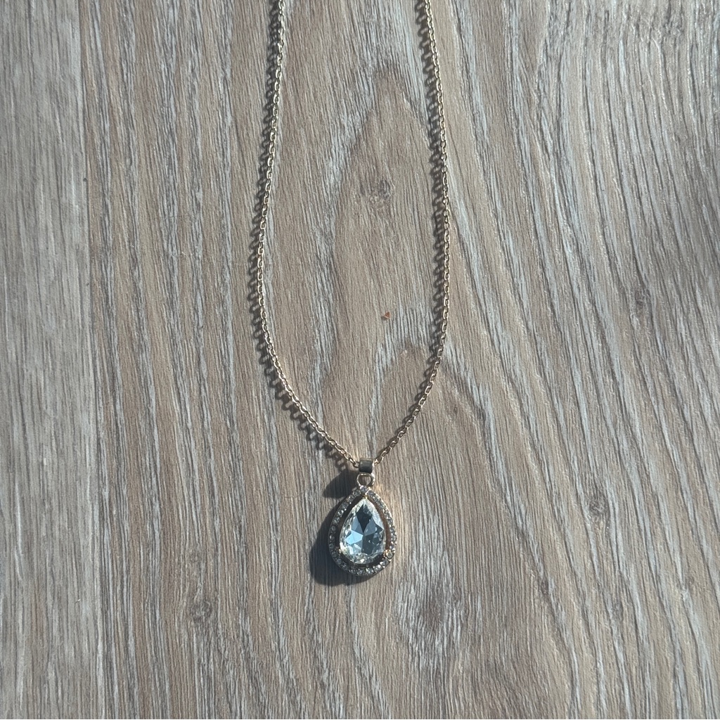 Nwt Rhinestone Pendant Necklace